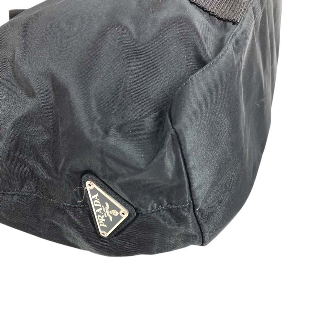 PRADA Triangle Logo Plate Bag Tote Shoulder Vertical Handbag Nylon Men's Wome... - Picture 4 of 15
